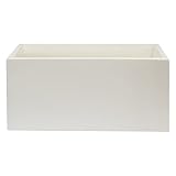 WellHome Top garden RODRI MACETERO DE POLIETILENO POR ROTOMOLDEO COLOR BLANCO 80X40X40 CM