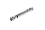 GEDORE Llave de tubo, 16 + 17 mm, Hexagonal, Longitud 150 mm, Herramienta para tuercas de automóviles, 26 R 16x17, Acero cromado
