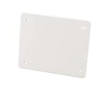 Poly Pool PP0586.1 Tapa para Caja de derivación empotrada, con Tornillos de fijación, Color Blanco
