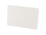Poly Pool PP0587.1 Tapa para Caja de derivación empotrada, con Tornillos de fijación, Color Blanco