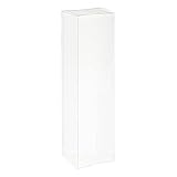 BENECREAT 10 cajas de regalo de fiesta transparentes de 6,2 x 6,6 x 24,3 cm/2,44 x 2,59 x 9,5 cajas de regalo rectangulares de PVC con película protectora para dulces de chocolate San Valentín