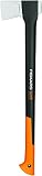 Fiskars Hacha, 1,63 kg, Estuche incluido, Longitud: 71 cm, Negro/Naranja, X21–L, 1015642