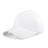 KELOYI Gorras Mujer Hombre Baratas Béisbol Verano Cap Blanca Ajustable Algodón Hats Polo Running Caja Rural