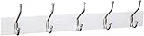 Amazon Basics - Perchero de montaje en pared, blanco