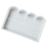 BESPORTBLE Valla Molde de Hormigón Barandilla Molde de Cemento Camino del Jardín Plástico Herramienta de Bricolaje Barandilla de Patio Valla Molde Moldes de Pavimentación (Blanco)