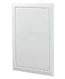 Panel para cubrir tuberías Value Access Panel para calefacción central, conductos, etc. de plástico, con bisagras, 300 x 400 mm