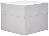 Decora 0339481- Caja de cartón para Tartas con Tapa (30,5 x 30,5 x 25 cm)