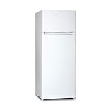 Milectric Frigorifico 2 Puertas RFD-213W, 208L, Blanco, Alto 143cm, A+, Independiente