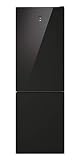 Candy PurO CMGN 6184BN, Frigorífico Combi, Puerta Cristal, 60CM, 317L, Motor Inverter, Total No Frost, Cajón Frescos y Verdulero, Control Externo, Doble LED, Puertas Reversibles, 39DB, Clase E, Negro