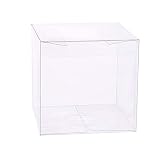 10 x 10 x 10 CM Caja de dulces transparente PVC Cajas de embalaje de regalo de plástico Favor de boda Dulce 10 piezas
