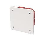 Poly Pool PP0585 - Caja de derivación empotrable con tapa, 92 x 92 x 45 mm