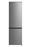 Midea MERB276FGE02 - Frigorífico Combi Inox - No Frost - Libre Instalación – Frigorífico de Gran Capacidad 199 L + 71 L Congelador – Control de temperatura táctil - Alto: 1.80 m - Ancho: 54.5 cm