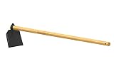 Bellota Air Azada Ligera para Agricultura y Jardinería, con Mango de 1,2 m, Negro/Gris/Marrón