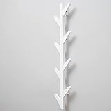 Perchero de Pared Coat Hack Montado en la pared Sombrero de madera Ramillete de árbol Ramas de árbol verticales Bambú de bambú Pastelines para chaquetas, tapas, perchas para la entrada de la oficina d