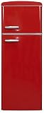 Exquisit Frigorífico Dos Puertas retro RKGC270-45-H-160E rojo