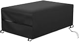 RATEL Protectora para Muebles de jardín, Funda para Muebles de Jardín Exterior Impermeable a Prueba de Viento Paño Oxford 420D Cubierta de Mesa Patio para Muebles Grandes(180X120X74cm)