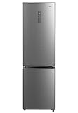 Midea KG7.20XL - Frigorífico Combi Inox A++ - No Frost - Libre Instalación - Frigorífico de Gran Capacidad 256 L + 104L Congelador - Control de temperatura táctil - Alto: 2m - Ancho: 59.5 cm