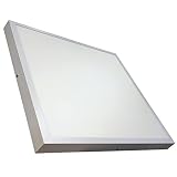 Plafón LED Cuadrado Panel Superficie. 60x60cm. 48W. Color Blanco Frio (6500K). 5000 Lumenes. Luminaria lampara de techo.