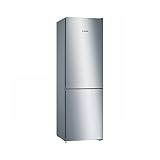 Bosch - Frigorífico-congelador combinado Serie 4 de libre posicionamiento, 186 x 60 cm, color acero inoxidable, KGN36VLEA