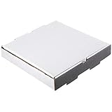 Caja Pizza Cartón Blanca 260x260x35mm 100 UDS H26B