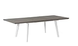 Keter - Mesa extensible de comedor exterior Harmony, Color chocolate