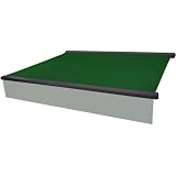 Planesium Tela de toldo prémium (3 m / 300 cm x 250 cm / 2,5 m, color verde abeto) para toldo de toldo, tela de toldo sin volante, tela de repuesto cosida, impermeable