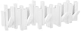 Umbra Sticks Perchero de pared con 5 ganchos extraíbles, Blanco
