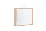 Caja de luz Montessori RGBW 40x35 de madera natural, mesa de luz Montessori certificada CE máxima calidad, regalo perfecto para cumpleaños y nacimientos y bautizos infantiles
