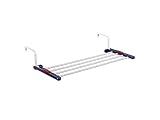 Leifheit Tendedero colgante Quartett 20, tendedero de aluminio muy ligero, tendedero de ropa apto para uso en interiores y exteriores