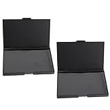 Milageto Paletas de Maquillaje Vacías de Belleza de 2 Piezas para Caja de Almacenamiento de Polvo de Rubor de Sombra de Ojos