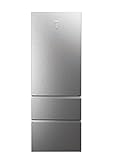 Haier HTW7720ENMP nevera y congelador, frontal de acero inoxidable, 483 litros, MyZone Plus Humidity Zone, Smart Home: Wi-Fi integrado, también controlable mediante aplicación hOn