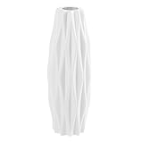 SUPVOX Jarrones de flores blancos decorativos modernos floreros florales para decoración del hogar, centros de mesa y eventos Ornamnet