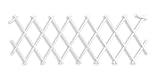 HERSIG - Celosia Extensible PVC | Celosia para Balcon, Terraza, Jardin o para Interior de Color Blanco - 0,5 x 1,5M