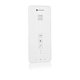 Smartwares DIC-2113 Portero electrónico 2, audio bidireccional, instalación sencilla de 2 cables, 52 melodías, pulsador de timbre iluminado, unidad para exteriores resistente al agua, kit 3 viviendas