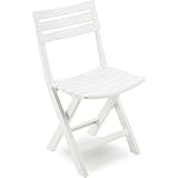 SATURNIA 8330040 Silla Resina Plegable Blanca 'Birki'
