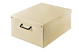 Kanguru Caja de almacenamiento en cartòn Lavatelli, modelo BEIGE, Grande, 50x40x25cm, 50x40x25 cm