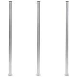 Poste de Valla, Material de Aluminio para Poste de Valla de Jardín para Exteriores para Tableros de 2 Cm de Grosor