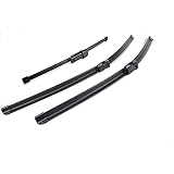 Limpiaparabrisas Limpiaparabrisas para Golf 6 2008-2012 Caucho natural Limpiaparabrisas delantero y trasero Accesorios para coche Cepillos para gafas Limpiaparabrisas (Longitud del artículo: Con vol
