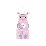 Clairefontaine X-27939-BXC - Un lot de 3 boites carrées, Licorne