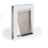 PetSafe Staywell - Puerta Pequeña para Perros y Gatos - Gatera de Aluminio para Condiciones Climáticas Extremas, Sistema de Bloqueo, Solapa Aislante, Fácil de Instalar - No apta para vidrio - S