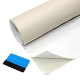 Reparación De Cuero Parches, Autoadhesivo Parche De Cuero - para Asiento de Coche, Muebles, Chaqueta, Sofá, Mochila, Rasgaduras, Manchas (Beige)