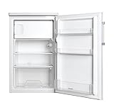 Candy CCTOS 504WHN - Nevera pequeña con congelador, 97 litros, monopuerta, de mesa, habitación, oficina, camping, silencioso, temperatura ajustable, instalación libre, 50 x 56 x 84 cm, blanco