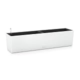 Lechuza 15680 - Kit completo maceta balconera, Blanco, 79 x 19 x 19