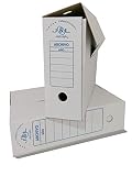 Chely Intermarket | 38B1A | Caja archivo definitivo de cartón montaje automático A4 | Pack de 10 unidades | Ideal para conservar, documentos, facturas y dossier.(A4*10-2)