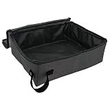 Caja de Arena Plegable para Gatos, Aseo Portátil para Gatos, Caja de Arena para Gatos Plegable, Bandeja de Arena para Gatos Plegable, para Viajes, Exteriores, Parque, Hogar (Negro)