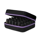 JSVER Caja de Aceite Esencials,30 Botellas EVA Concha dura Aceite Esencial Funda de Transporte Contenedor cajas de almacenamiento para 5ml 10 ml 15 ml