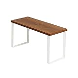 AERVEAL Estante de Almacenamiento, Hierro Forjado + Estante de Escritorio de Madera Estante de baño Estante de Acabado Multifuncional