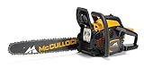 McCulloch 00096-73.003.01 CS 50S Motosierra de gasolina con motor de 2100 W de potencia, longitud de espada de 45 cm, llave combinada integrada