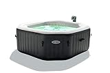 Intex PureSpa SSP-20 - Jacuzzi octogonal hinchable, 201x201x71 cm, blanco y gris