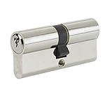 Yale B-ED4050-SNP Euro Cilindro doble, 3 llaves suministradas, seguridad estándar, en caja, apto para todos los tipos de puertas, acabado de níquel, 40:10:50 (100 mm)